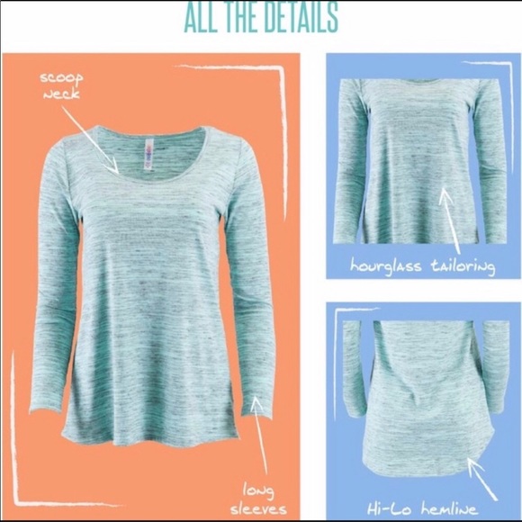 Lularoe Lynnae Long Sleeve Top - Picture 5 of 5